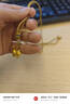中國黃金（CHINA GOLD）黃金項(xiàng)鏈女士足金小貓咪吊墜純金七夕情人節(jié)禮物送女友老婆 足金小貓咪吊墜約1.5g*配銀鏈 曬單實(shí)拍圖