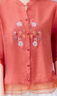 啄木鳥（TUCANO）媽M媽2025復(fù)古棉麻刺繡襯衫夏季新款拼接國風(fēng)襯衣開衫中袖上衣女 皮粉色 2XL 曬單實(shí)拍圖