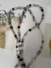手工自制掛繩復古黑白色系珠子手機鏈手機殼掛件斜挎鏈條可背長(cháng)款掛飾結實(shí)耐用擴音器小蜜蜂防丟肩背鏈子 斜挎款黑白色系復古鏈+扣環(huán)+微透夾片 曬單實(shí)拍圖