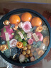 愛(ài)里鮮花水果禮盒法式水果禮盒果提籃同城速遞送長(cháng)輩老婆女友生日禮物 【花果緣分】青提葡萄蘋(píng)果柿子龍眼火龍果水果鮮花禮盒 曬單實(shí)拍圖