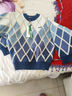 左西男童毛衣冬裝保暖毛衫2025新款兒童洋氣休閑針織衫上衣 藍色 130 曬單實(shí)拍圖
