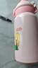EWIWE雙層杯蓋兒童杯創(chuàng  )意杯蓋萌趣公仔撞色搭配不銹鋼保溫水杯帶杯套 雙層蓋/耐摔硅膠套/粉色/約 500ml 曬單實(shí)拍圖
