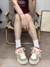 ZCVRR厚底板鞋女2025年春夏季新款面包鞋小眾原創(chuàng)漢堡鞋百搭美式休閑鞋 漢堡色 37 (235mm) 曬單實拍圖