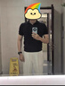 冰絲polo衫男士短袖韓版修身高級夏季黑色t恤條紋保羅翻領(lǐng)衣服潮 黑色 X08 XL 曬單實(shí)拍圖