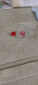 VCH老鳳凰金店款四葉草999純銀耳釘女足銀耳環(huán)時尚輕奢紅瑪瑙耳飾抗 紅瑪瑙耳釘-玫瑰金色【拍下即送 送精美蝴蝶結(jié)禮盒 曬單實拍圖