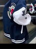 韓惠芷美式復(fù)古棒球服外套女2025春秋加絨學(xué)生寬松連帽百搭刺繡夾克女 A29藏青色春秋款 M 【建議80-100斤】 曬單實(shí)拍圖