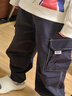 馬騎頓（MQD）MQD男大童春秋季新品束腳經(jīng)典學(xué)院風(fēng)工裝休閑褲 藏青 120 曬單實(shí)拍圖