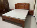 碧約廣東佛山東莞龍江金花梨木實(shí)木床品牌菠蘿格榫卯雙人床主臥1.8米 床+2個(gè)床頭柜 1800mm*2000mm x 榫卯結構 曬單實(shí)拍圖