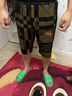 菲尼東爵歐洲站刺繡短褲男夏季新款潮牌薄款休閑運(yùn)動(dòng)男士時(shí)尚五分褲子 深棕色 XL 曬單實(shí)拍圖
