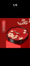 NEWB干果盤創(chuàng)意干果盒分格帶蓋家用客廳結婚新年零食糖堅果瓜子水果盤 【更快到】升級加大-櫻花-五格 曬單實拍圖