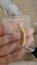 菜百首飾 黃金轉運珠 竹節轉運珠DIY手鏈串珠含繩 計價(jià) 約2.30克  曬單實(shí)拍圖