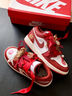 耐克（NIKE）婚鞋男鞋女鞋 新中式國風AJ1紅色秀禾婚鞋情侶鞋送老婆休閑鞋板鞋 金枝玉葉-AJ婚鞋 曬單實拍圖