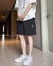 普戈斯新款褐色美式短褲男夏季寬松直筒休閑五分褲子男士運(yùn)動(dòng)大褲衩中褲 褐色 XL 曬單實(shí)拍圖