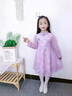 G.DUCKKIDS童裝女童旗袍裙子2025新款女孩春秋公主裙?jié)h服兒童洋氣長(zhǎng)袖連衣裙 粉色 110 (建議身高100cm 4-5歲左右) 曬單實(shí)拍圖