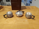 歸銀堂銀壺足銀999泡茶壺純銀一張打清荷西施壺創(chuàng)意茶水壺送禮銀器茶具 啞光款 280ml+證書+禮盒 曬單實(shí)拍圖
