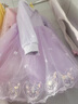 G.DUCKKIDS小黃鴨女童連衣裙春秋長袖洋氣兒童裙子女孩子寶寶美樂蒂公主紗裙 庫洛米紫色 90 尺碼1~2歲【 80-90cm】 曬單實拍圖
