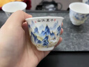 薈云軒羊脂玉瓷功夫茶具套裝家用陶瓷茶壺蓋碗茶杯茶具領(lǐng)導(dǎo)送禮 千里江山套裝 9件 曬單實(shí)拍圖
