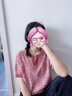 恰凡（QIAFAN）短袖t恤女2025媽媽裝夏季v領(lǐng)時(shí)尚刺繡半袖針織衫上衣漂亮小衫薄款 皮粉 M 曬單實(shí)拍圖
