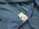 夢(mèng)特嬌（MONTAGUT）夏季男士Polo衫短袖桑蠶絲涼感透氣商務(wù)休閑T恤 海藍 M/48  曬單實(shí)拍圖