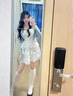 FSHE藍色碎花吊帶連衣裙女夏季2025新款蛋糕裙小個子套裝兩件套 藍色碎花裙+藍色開衫 L 曬單實拍圖