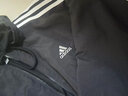 阿迪達斯（adidas）女裝2026春季新款運動(dòng)服跑步透氣防風(fēng)衣休閑連帽夾克外套 黑色/三條紋薄款夾克 S 曬單實(shí)拍圖