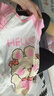 迪迪熊日記（DIDIXIONGRIJI）2件裝女嬰兒衣服夏季薄短袖連體衣純棉新生兒哈衣寶寶公主風(fēng)夏裝6 短袖(小靚兔+粉色小兔子） 66cm 曬單實拍圖