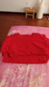 恒源祥本命年鴻運中老年秋衣秋褲女?huà)寢岒U驥紅色含羊毛蠶絲保暖內衣秋冬 曬單實(shí)拍圖