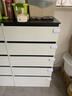 安然一笑斗柜抽屜柜臥室靠墻儲物柜置物床尾柜胡桃木色五斗櫥實(shí)木色收納柜 【組合款】120cm雙排八抽暖白色 組裝 曬單實(shí)拍圖