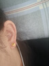 馳匡小眾設(shè)計(jì)纏繞幾何耳釘女新款2024輕奢感氣質(zhì)精致百搭耳飾 金色纏繞耳釘 曬單實(shí)拍圖
