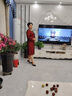 紫魅俏2025年春秋季新款婚禮媽媽裝連衣裙女高端氣質(zhì)顯瘦婚宴改良旗袍 酒紅色【七分袖】 M (建議100斤以下) 曬單實(shí)拍圖