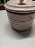 琺寶（staub）廚房陶瓷儲(chǔ)物罐系列調(diào)味料盒調(diào)料罐茶盒米盒谷物豆類鏟勺收納盒 儲(chǔ)物罐500ml 蜜桃粉 曬單實(shí)拍圖