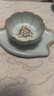 青澹汝窯茶盤(pán)茶托景德鎮瓷器全手工一葉蓮 一葉蓮 開(kāi)片可養 曬單實(shí)拍圖