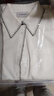 ERDOS 精紡絲毛絨優(yōu)雅襯衣百搭顯瘦貝殼邊女士長(cháng)袖襯衫 白 160/80A/S 曬單實(shí)拍圖