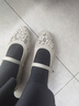 斯凱奇（Skechers）女鞋夏季蕾絲淺口單鞋平底時尚透氣通勤鞋休閑瑪麗珍鞋158995 曬單實拍圖