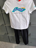 LI-NING KIDS李寧兒童兩件套男女童短袖長褲2025夏季新款寬松青少年運動套裝 套裝一 【純棉T+夏季薄衛(wèi)褲】 160 曬單實拍圖