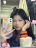 圣圖朗新款可愛小怪獸蘋果16promax手機殼iphone14高級感15pro掛繩12可愛女13卡通植絨硅膠8plus情侶全包 可愛五只怪獸撞色液態(tài)硅膠-【古董白】+手掛繩 iPhone 12 曬單實拍圖