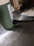 大宇（DAEWOO）便攜式迷你電熱水杯燒水壺加熱旅行電熱水壺旅游電水壺保溫杯恒溫水壺304不銹鋼10段控溫D19 0.35L 【十段控溫+雙層隔熱】莫蘭迪綠 曬單實拍圖