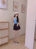 百麗踏超火絕美厚底涼拖鞋女夏季外穿時尚高級感2025新款外出海邊沙灘鞋 黑色白字 升級款 38 曬單實(shí)拍圖