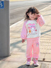 G.DUCKKIDS小黃鴨女童春裝套裝2025新款洋氣兒童裝女孩衣服秋季寶寶運動衛(wèi)衣 粉色庫洛米撞色【春秋款】 110 建議100-105cm3-4歲 曬單實拍圖