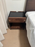 續寫(xiě)實(shí)木床頭柜臥室床邊北美黑胡桃木邊柜簡(jiǎn)約收納儲物床頭置物架 曬單實(shí)拍圖