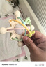 英氏（YEEHOO）牙膠嬰兒安撫小月齡寶寶防吃手咬膠安撫玩具曼哈頓手抓球 硅膠曼哈頓搖鈴安撫牙膠 曬單實(shí)拍圖