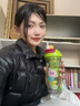 鴻迪涂鴉水杯雙飲杯女兒童高顏值卡通塑料杯夏季可愛學(xué)生便攜吸管杯子 綠色【雙飲帶茶倉】 550ml 曬單實拍圖