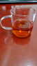 綠昌明 耐熱玻璃功夫茶杯品茗杯喝茶杯直身透明小水杯主人杯玻璃杯子 2只裝 曬單實(shí)拍圖