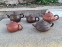 庫存處理一九六八年顧景舟老一廠(chǎng)純手工宜興原礦紫砂壺茶具套裝 69款景舟竹節西施 240ml 曬單實(shí)拍圖