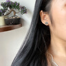Jay山茶花耳釘女小香風(fēng)耳飾氣質(zhì)耳環(huán)耳夾送女生七夕情人節(jié)禮物老婆 耳釘款 曬單實拍圖
