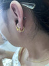御龍鏡 999足金滿天星耳扣黃金耳圈女士耳環(huán)年輕人耳釘生日禮物送女友 【單只耳扣】金約0.84g-0.94g 曬單實拍圖