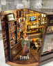 Cutebee手工拼裝diy小屋書立體拼圖積木擺件精致女孩女生日畢業(yè)禮物 街角咖啡店 曬單實(shí)拍圖