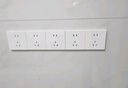 西蒙（SIMON）開(kāi)關(guān)插座面板C20系列雅白色86型暗裝五孔帶USB電源開(kāi)關(guān)插座面板 五孔插座10只套裝 曬單實(shí)拍圖