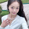 PAKOREA輕奢品牌項鏈女倪妮同款澳白貝母珍珠扣頸鏈七夕送女友生日禮物 8mm-元寶扣-精致顯活力 曬單實拍圖