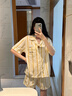 夢米諾公主風(fēng)睡衣女夏季蕾絲花邊短袖女士家居服學(xué)生短褲套裝可外穿 JD20255【短袖短褲】 M 碼/身高155-161 體重80-105 曬單實拍圖